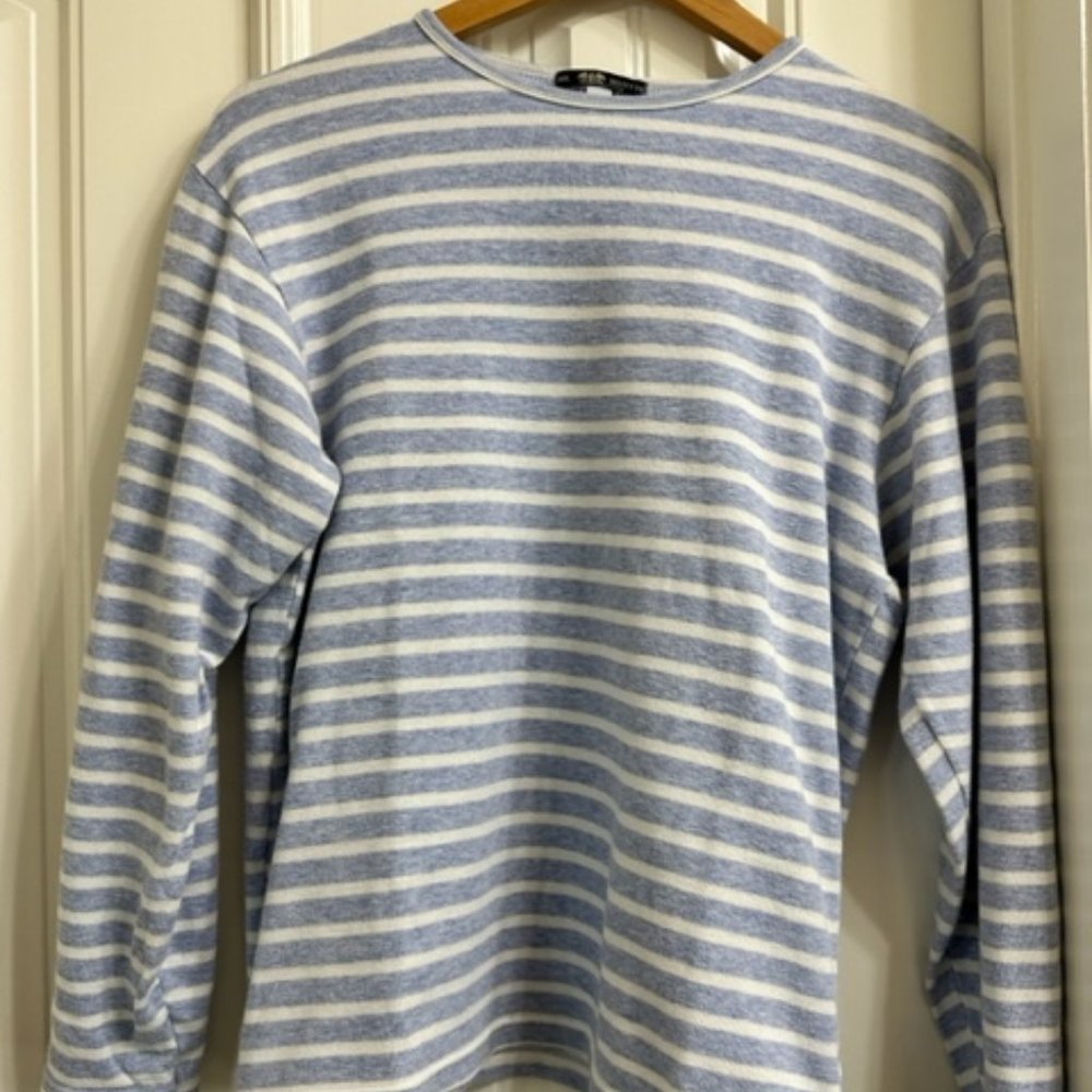 Del Selletto Milano Blue & White Striped Shirt